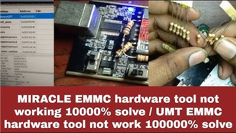 UMT EMMC hardware tool not work 100000% solve/ MIRACLE EMMC hardware tool not working 10000% solve