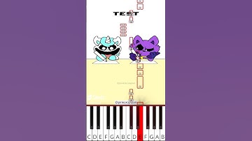 CatNap Failed The School Test🤣Smiling Critters(@pinkorojapan) Poppy Playtime - Octave Piano Tutorial
