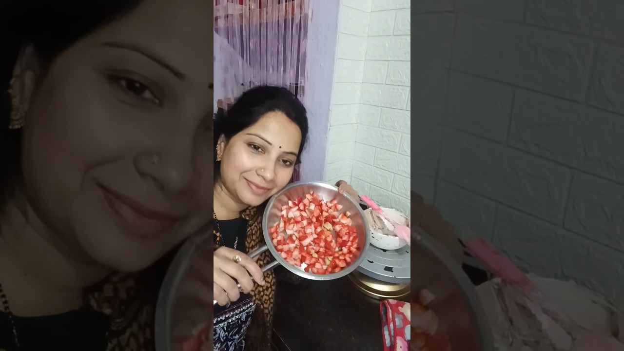 strawberry 🍓🍓 cake with Nutella 