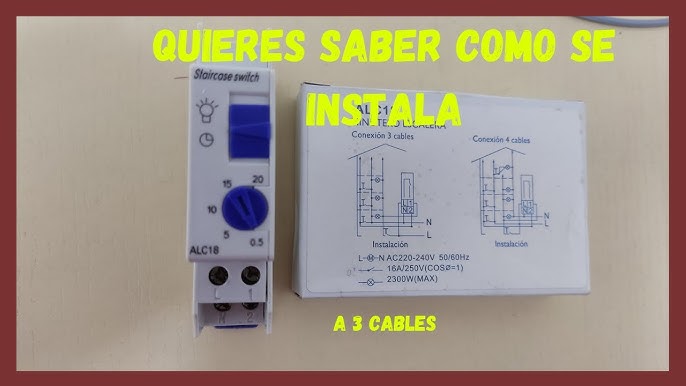 Minutero de escalera electromecánica4 cables con conexión para
