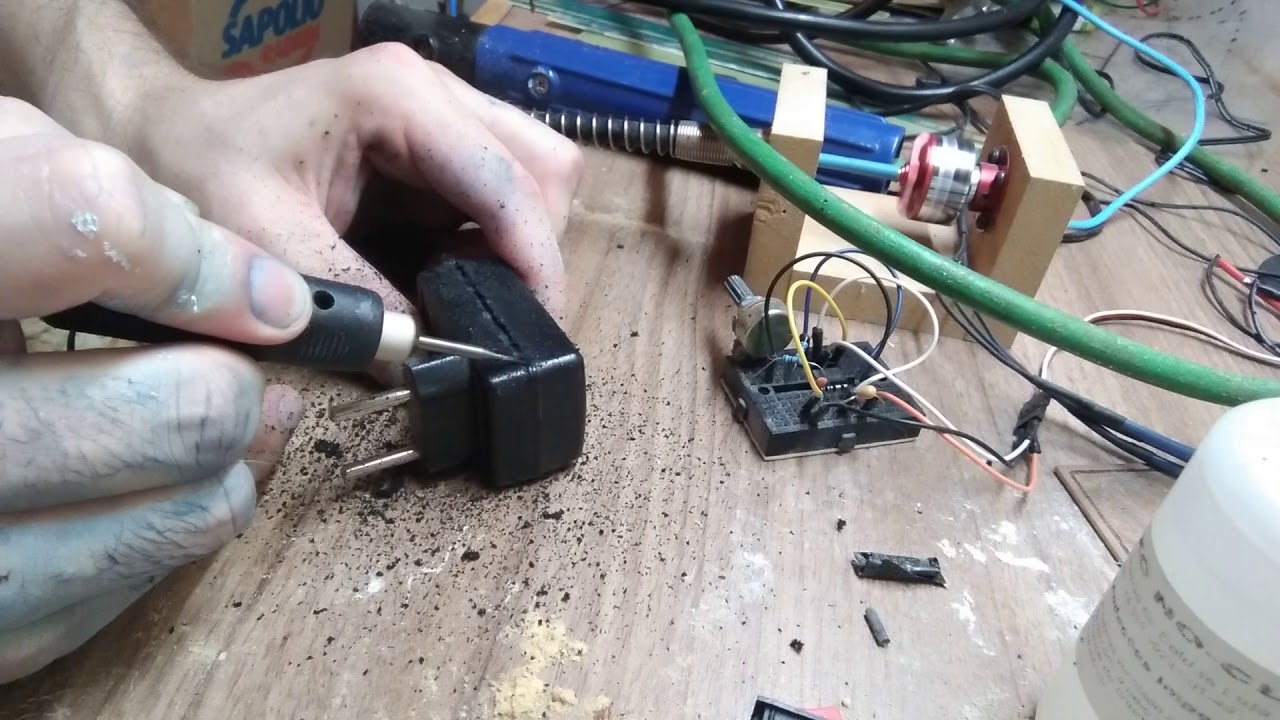 Micro retifica caseira motor brushless muito forte