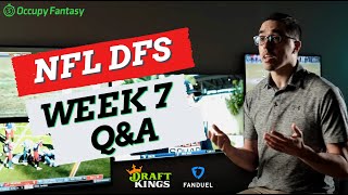 NFL DFS Week 7 Advice: Live Q&A for FanDuel, DraftKings, and Yahoo!