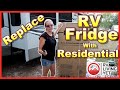 RV Refrigerator Installation | How to Replace RV Refrigerator with Residential Fridge | RV Living