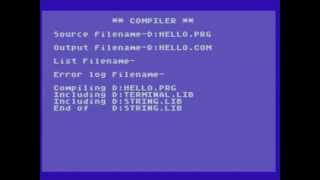 Hello World in Noahsoft's PL65 for Atari 400/800