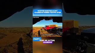 Wanted Man Pulls Out Chainsaw During Traffic Stop #cops #copsusa🚔🇺🇸 #policeofficer #bodycam