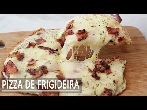 PIZZA DE FRIGIDEIRA FÁCIL E RÁPIDA | PRONTA EM 5 MINUTOS |