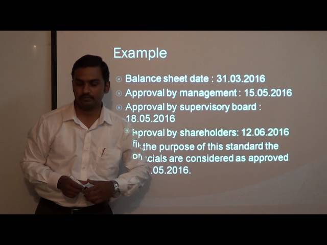 INDAS10/IAS10 Events after balance sheet date