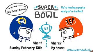 Super Bowl LVI 2022: Unbeatable Animated Video Template | VideoScribe
