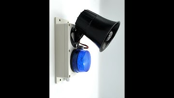 Siren And Strobe Light For Alarms 12VDC, 115dB