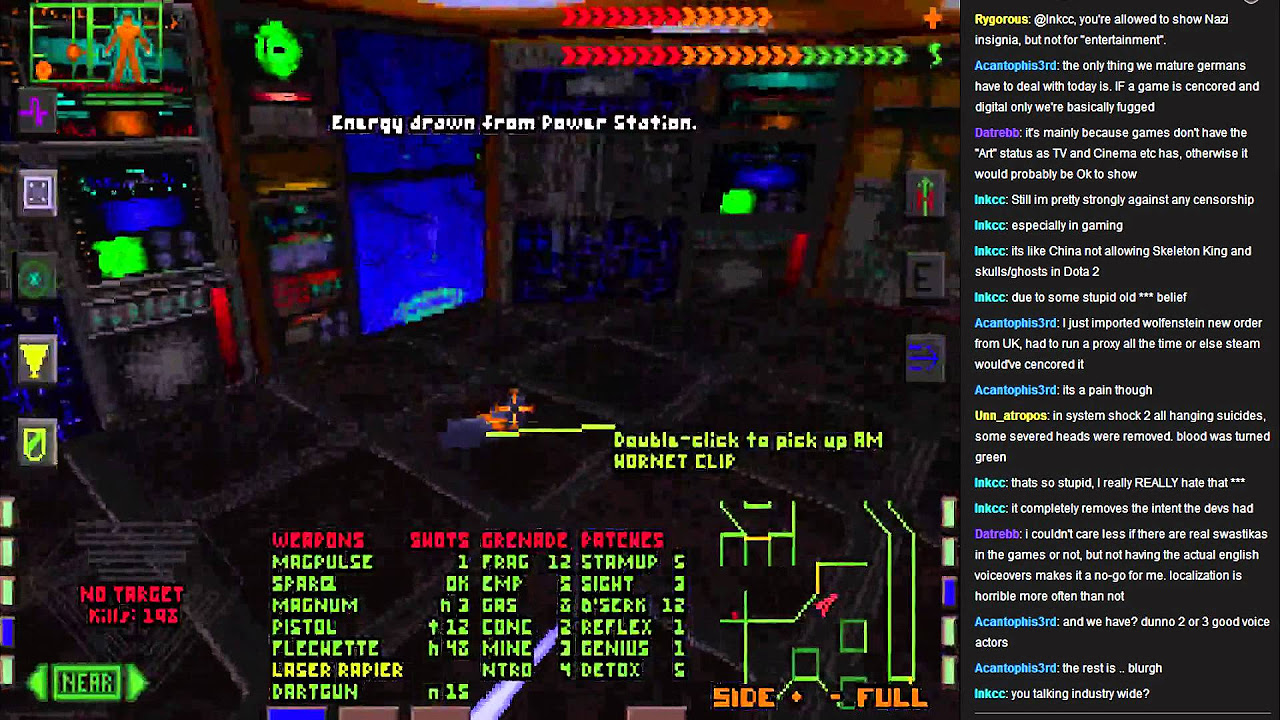 System Shock 1 played by developers WITH COMMENTS - part 1