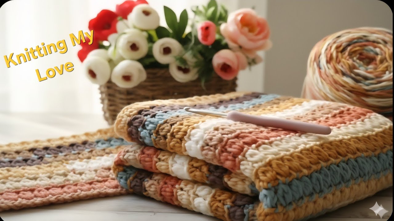 Everyone Is Obsessed With This Crochet Blanket! 🤩 Only 2 Rows Repeat | Quick & Easy Pattern 🧶