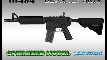CSGO M4A4 Default HD skin for CS 1 6