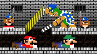 Mario and Luigi Escapes the Bowser's Prison Maze Mayhem | Game Animation
