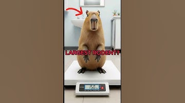 Capybaras are BIG! #animals #cute #shorts #capybara