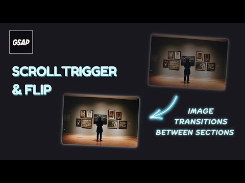 GSAP Flip + ScrollTrigger | Image Transitions Between Sections on Scroll #gsap