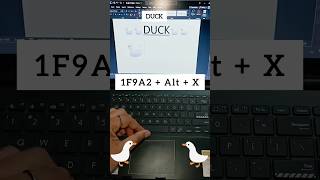 Secret Duck Code🦆 #mswordshortcuts #computershorts #techtricks #keyboardhacks #studentlife #shorts