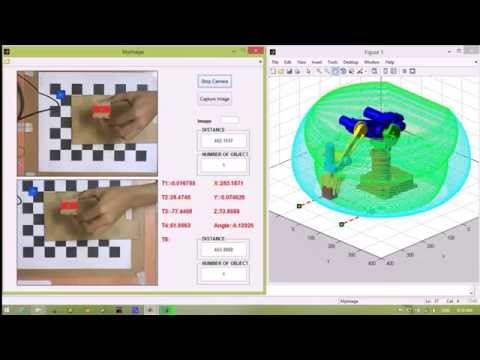 Undergraduate Thesis: "Control 5 DOFs Robot picking objects by using Image Processing"