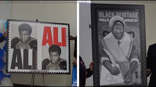 2026 US Postal Stamp Reveal of Muhammad Ali & Phillis Wheatley, Lawnside | Creative Content OnDemand