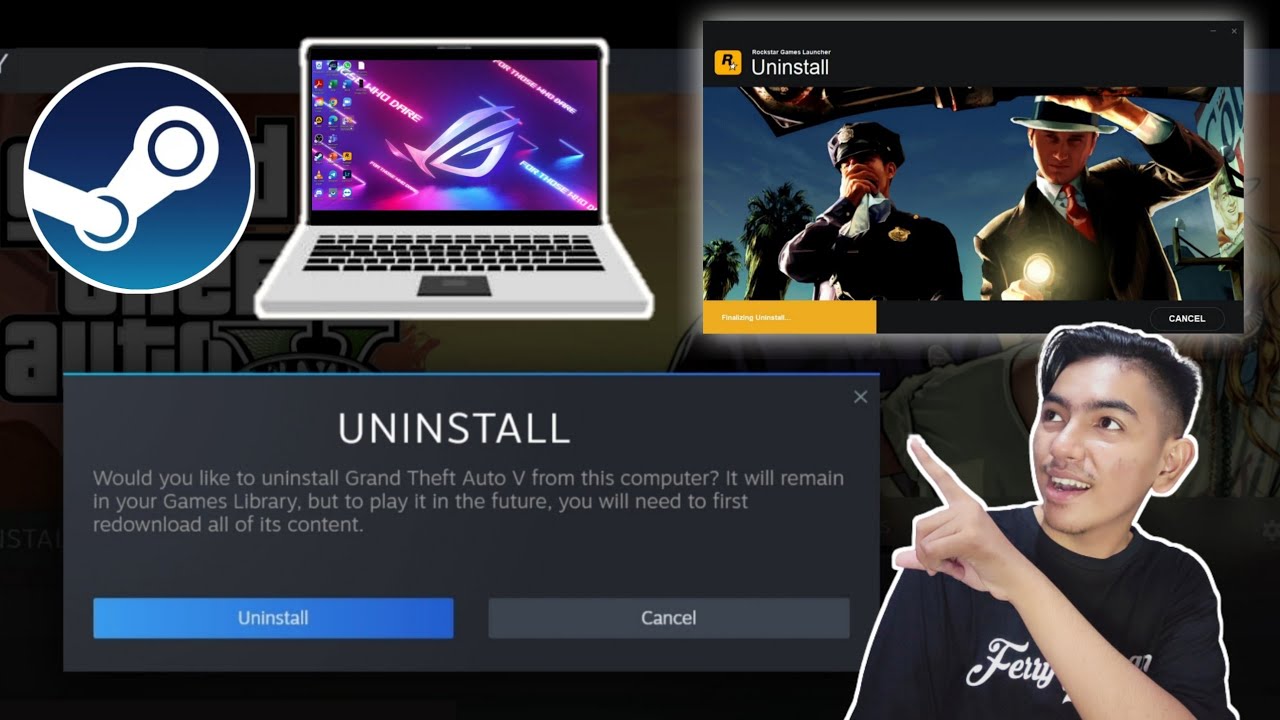 Cara Uninstall Game Steam Di Laptop Windows 11 - YouTube