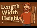 🪚 Woodworking 101: What's Length, Width & Height? (5-Minute Quick Guide!) 📏