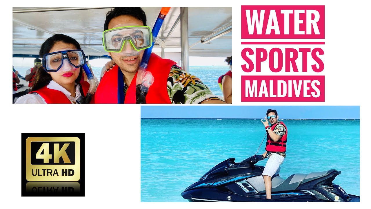 Snorkeling and Jet ski in Maldives | Dolphins | Manta Ray  | Water sports activities | Vlog #5 | 4k