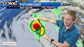 (9/25/26) Friday FULL forecast - Polo to Make Landfall Monday, Local Flooding Threat