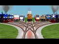 9 🚩 Realistic Trains Crossing By Bumpy Branched Railroad Tracks || Indian train simulator classic 