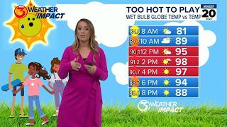Major heat risk for Thursday afternoon Here s what that means