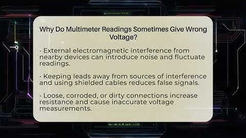 Why Do Multimeter Readings Sometimes Give Wrong Voltage? - Electrical Engineering Essentials