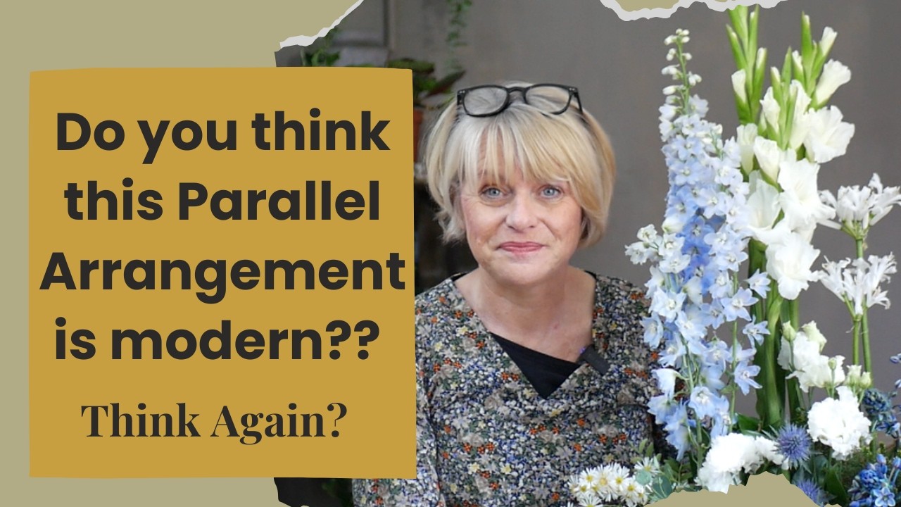 Как создать современную параллельную цветочную композицию (шаг за шагом)