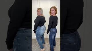 Trisha Textured Square Neck Bodysuit - Try On