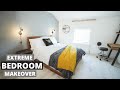 INDUSTRIAL BEDROOM MAKEOVER UK BEFORE &amp; AFTER EP.8 | CONCRETE EFFECT WALL PAINT | INDUSTRIAL STYLE