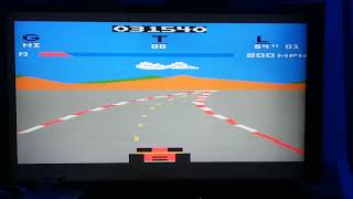 Atari 2600 Pole position start up menu