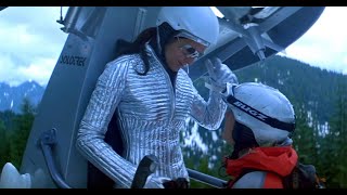 Young Angie Harmon Sexy in a Shiny Silver Metallic Outfit Kicking Butt 1080P BD