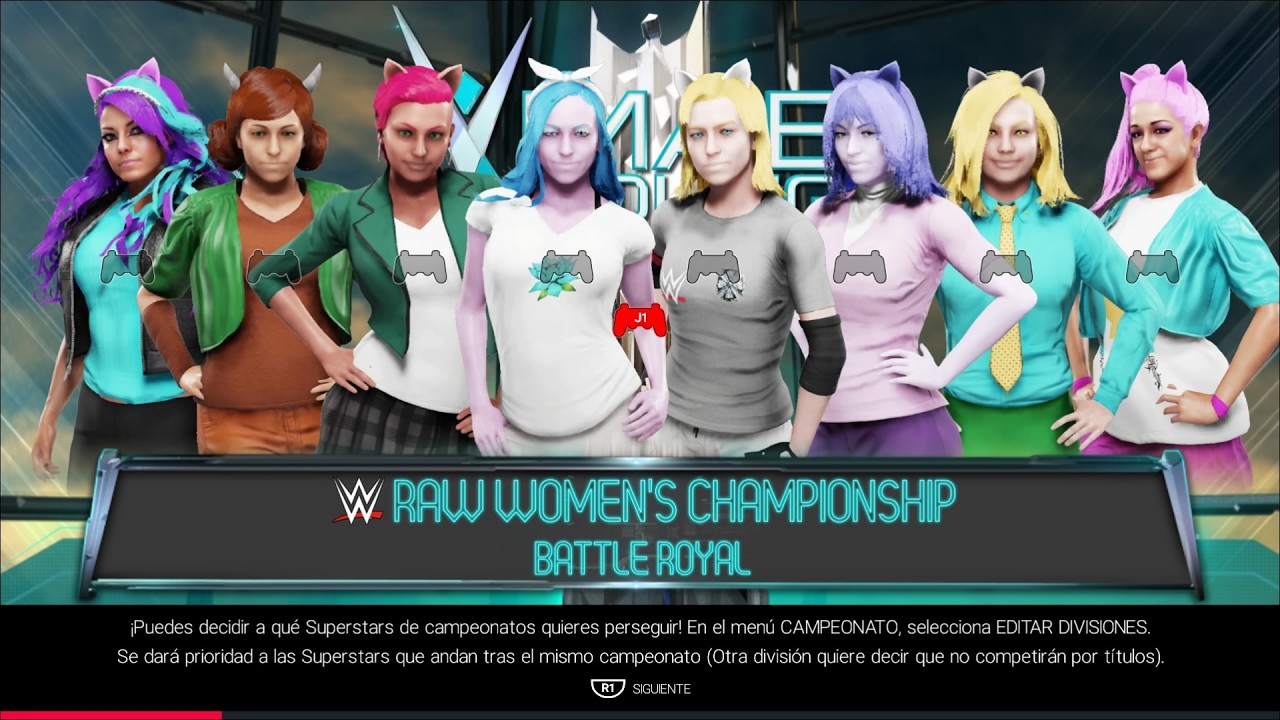 WWE 2k19 Batalla Real entre 8 Mujeres en PPV Mare Young Classic