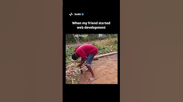 When my friend started web development #programmer #programming #coding