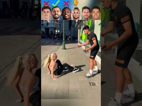 Gavi VS Bernardo VS Leao VS Lehmann VS Messi VS Ronaldo Nutmeg Challenge⚽