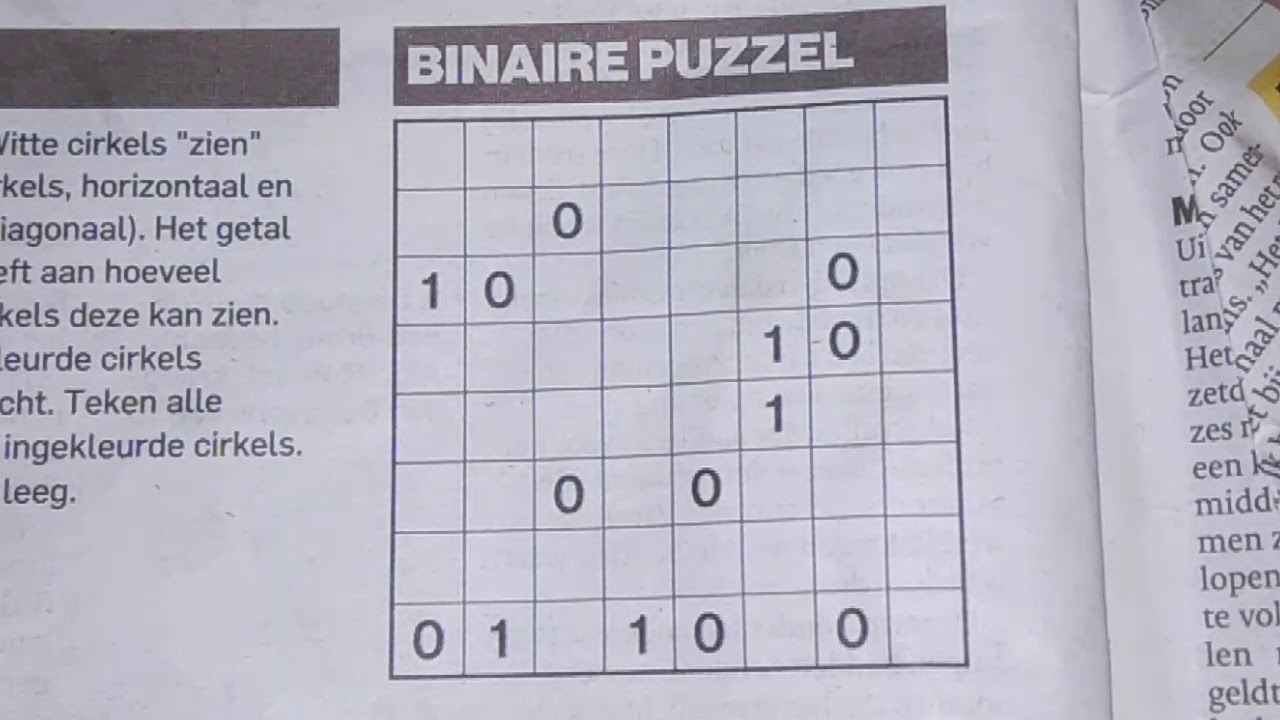 Tuesday Bonus Extra Edition 951 Binary Sudoku Puzzle 06 09 2020 