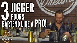 Cocktails & Dreams - Pour like a pro with these jigger pours!