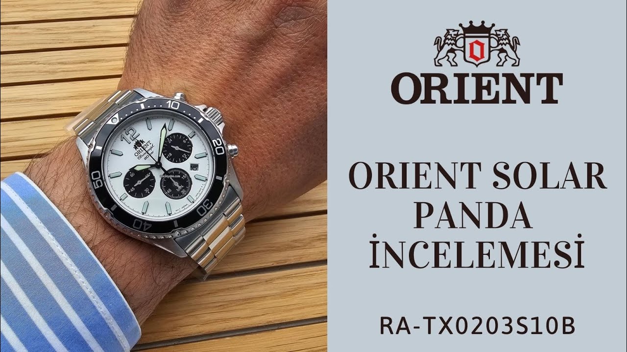 ORIENT SOLAR PANDA KRONOGRAF İNCELEMESİ (RA-TX0203S10B) #orient