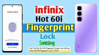 How To infinix Hot 60i Fingerprint Screen Lock Setting || infinix X6728 Fingerprint Lock || 2025 screenshot 5