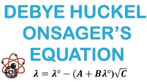 Complete derivation of "Debye Huckel Onsager equation"..MSc..Chemistry  (ELECTROCHEMISTRY).