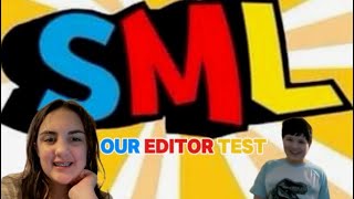 Our editor test (sorry we are late) @SMLMovies 