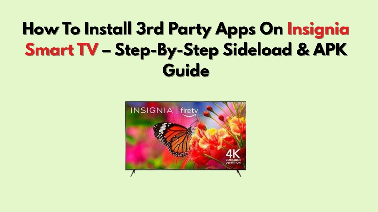 Как установить сторонние приложения на смарт-телевизор Insignia — пошаговое руководство по устано...