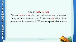 Am, Is, Are | Use of Am, Is, Are | Grammar for Class 2