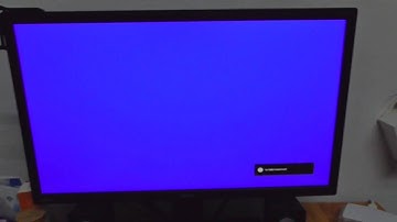 Why is the monitor Blue after I turn OFF the PC? (BenQ GW2270)