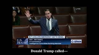 Congressman Himes speaks on the House floor about standalone supplemental funding for Israel