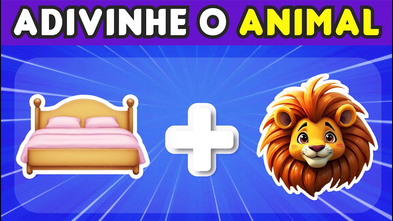 Adivinhe o Animal pelos Emojis 🐾 | 60 Desafios Divertidos!🐘🐒🐍