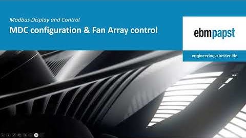 Modbus Display & Control product - How to create a fan array network