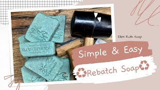 Easy & Simple ♻️REBATCH♻️ Using Soap Shreds & Scraps to Make New Bars❣️ | Ellen Ruth Soap screenshot 5